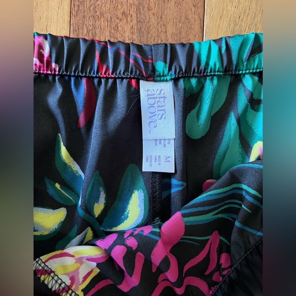 Stars Above Women's Floral Print Satin Pajama Cami za. - Picture 12 of 14